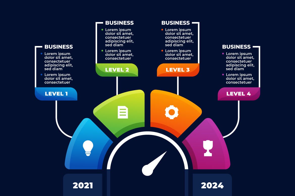 时间线步骤演示年份信息图表 Timeline Infographic Steps Presentation Years 幻灯图表 sucaiwan.com