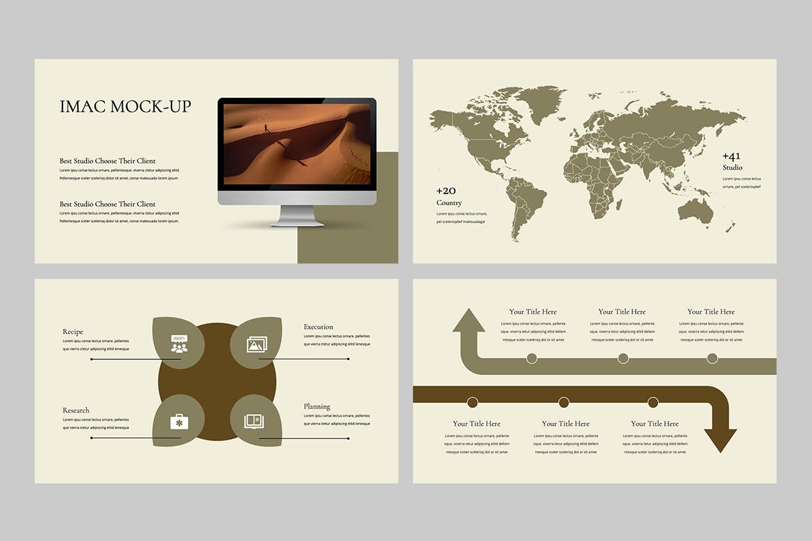 美学优雅PPT演示幻灯片模板 LOWWE – Aesthetic Elegant Powerpoint 幻灯图表 sucaiwan.com