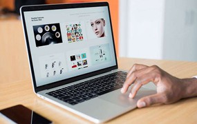 MacBook笔记本电脑UI样机模板PSD