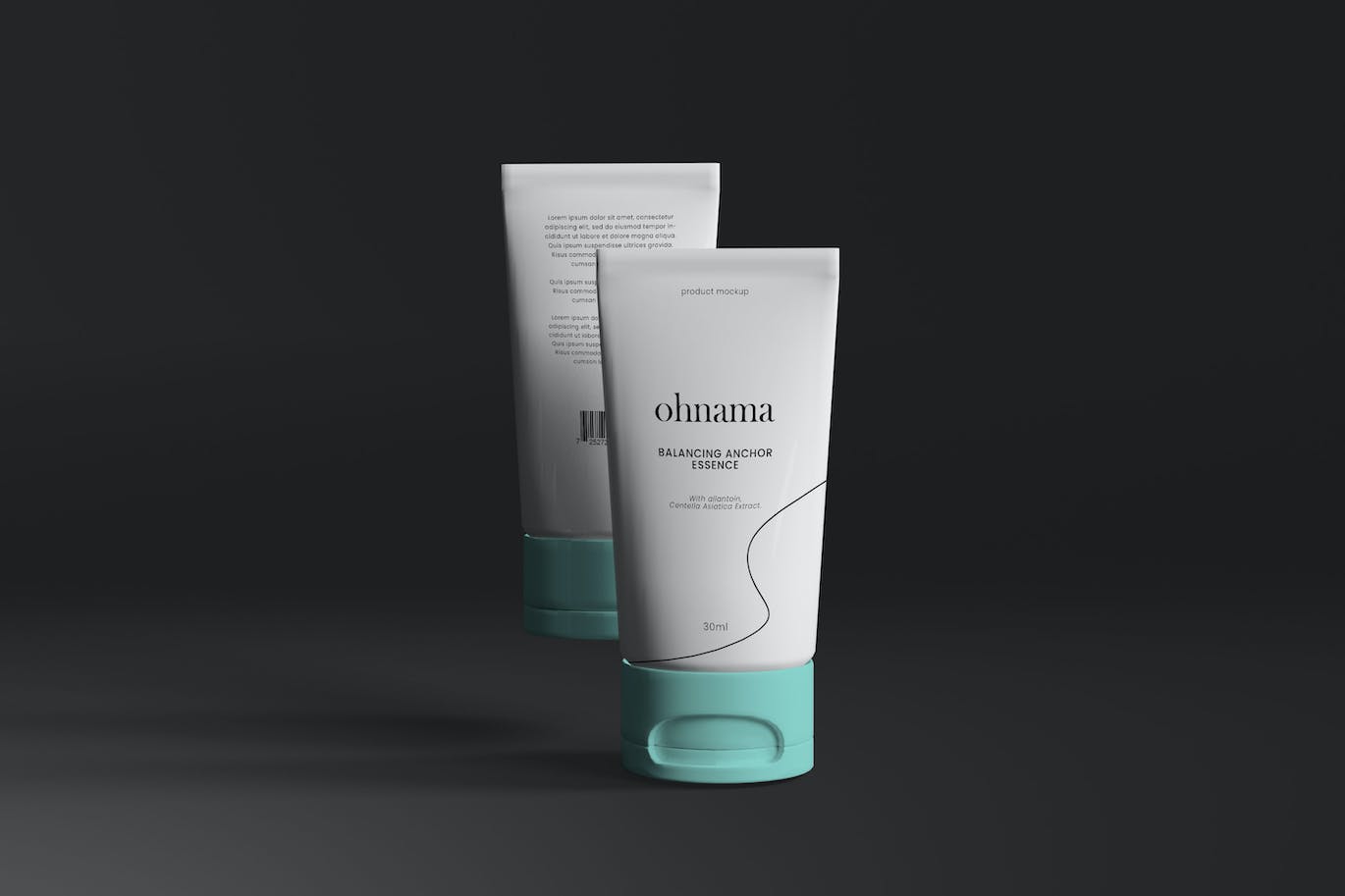 软管护肤品包装设计样机 Skincare Tube Mockup 样机素材 sucaiwan.com