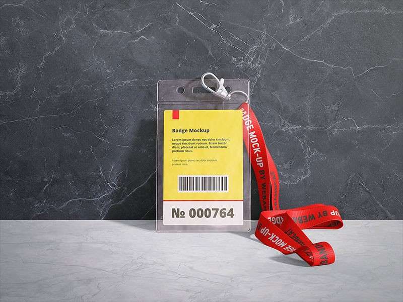 11个企业工牌设计展示样机PSD模板 样机素材 sucaiwan.com