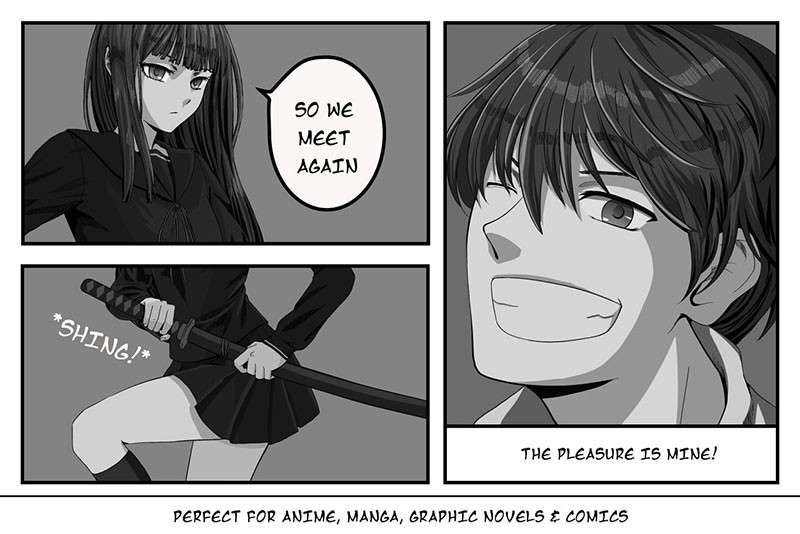 漫画动漫Procreate画笔套件 笔刷资源 sucaiwan.com