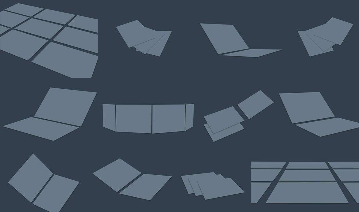 42个透视角度UI设计作品展示样机模板PSD 样机素材 sucaiwan.com