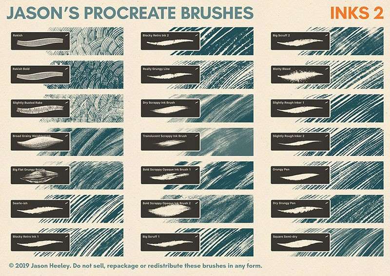 300+Procreate混合画笔套装 笔刷资源 sucaiwan.com