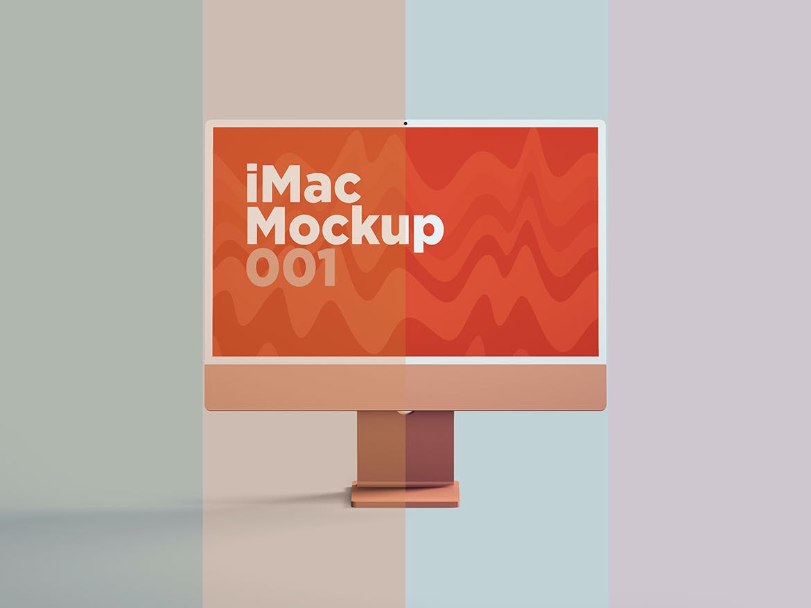 iMac一体式电脑样机模板v1 iMac Mockup 001 样机素材 sucaiwan.com