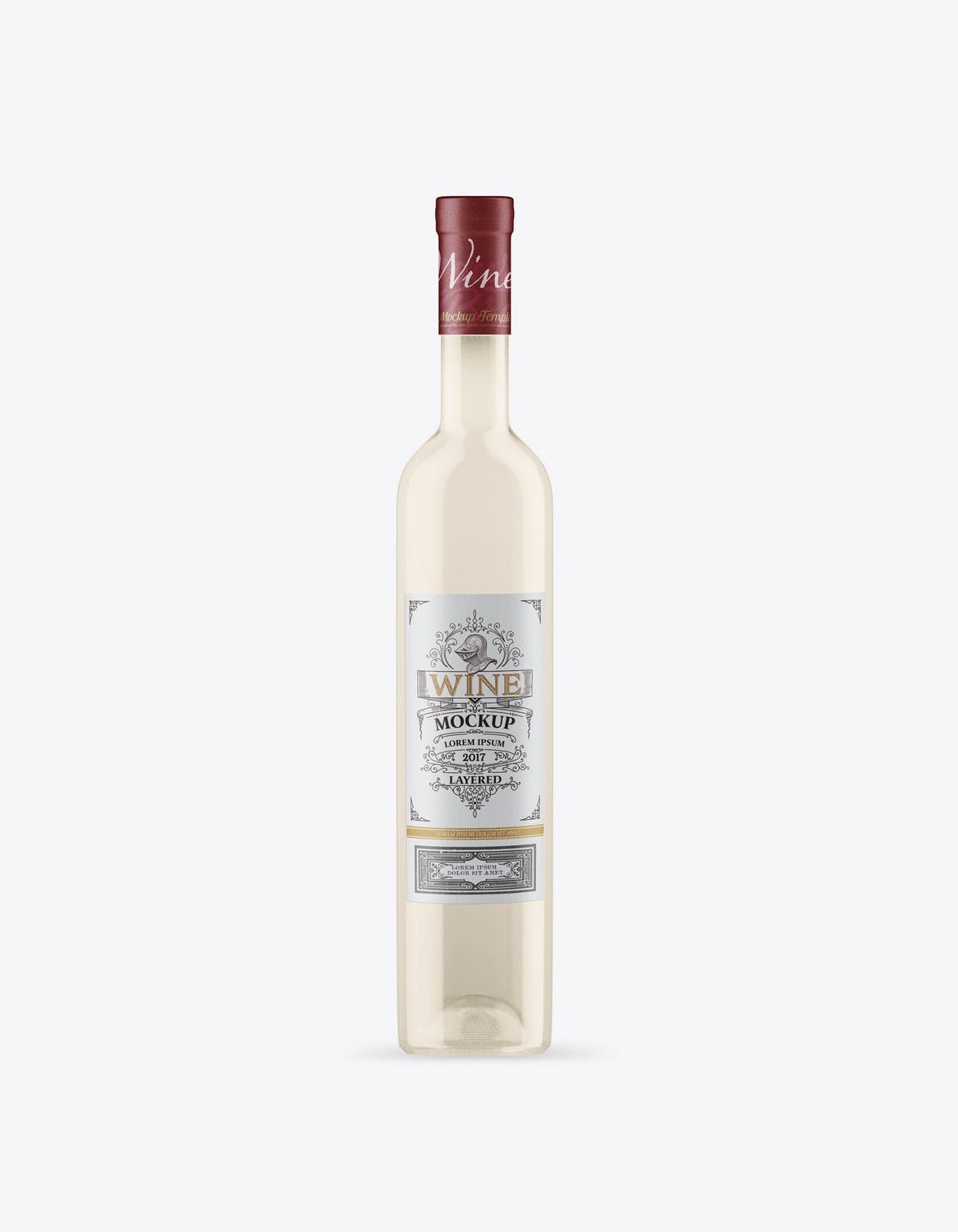 葡萄酒瓶包装设计样机 Set Wine Bottles Mockup 样机素材 sucaiwan.com