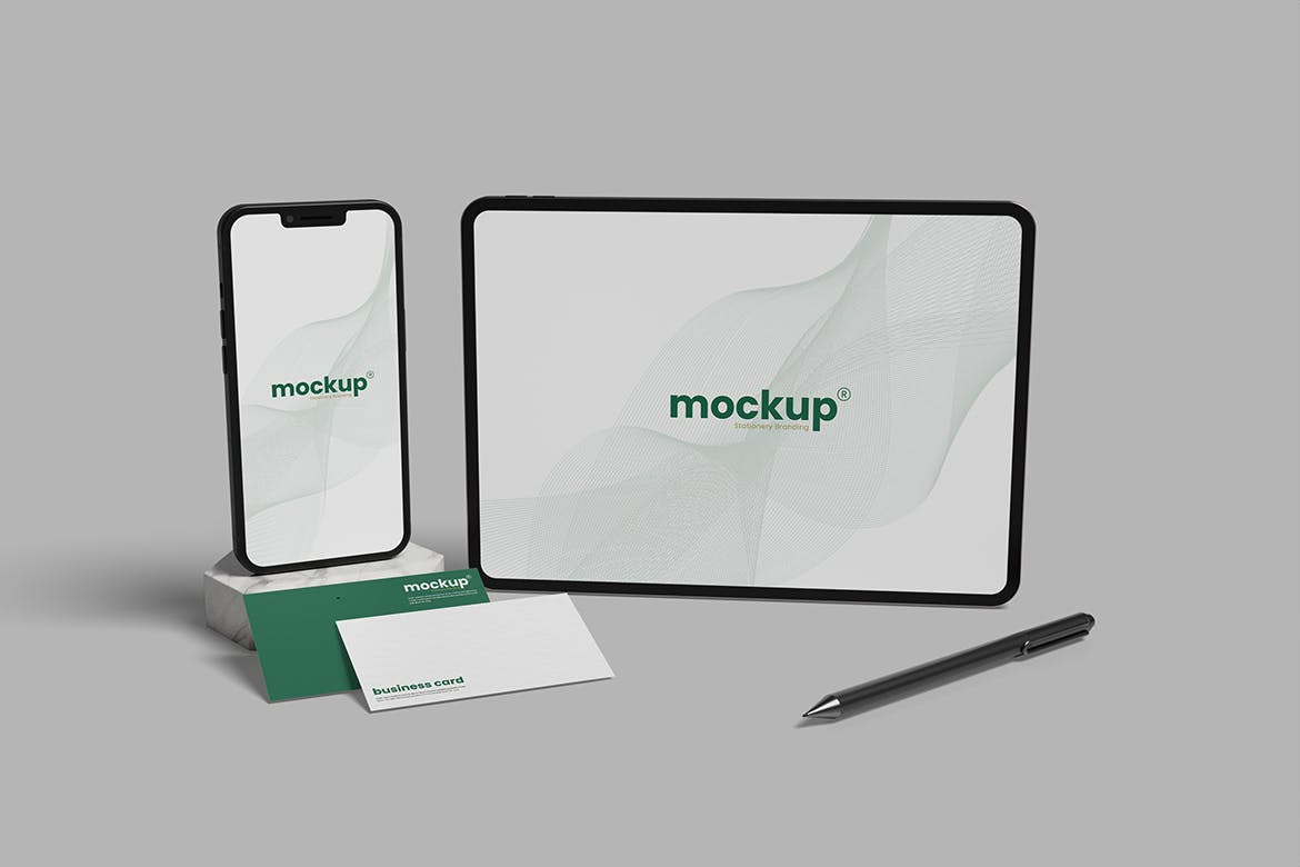 企业VI展示文具品牌样机 FA – Stationery Branding Mockup 样机素材 sucaiwan.com