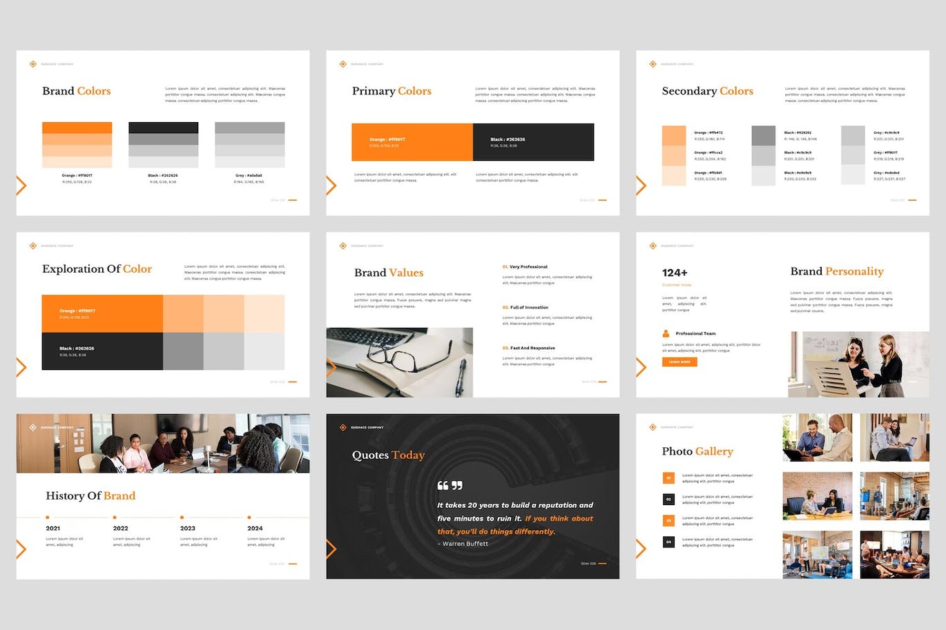 品牌手册企业业务Powerpoint模板 Guidance – Brand Manual Powerpoint Template 幻灯图表 第2张-素材湾丨精选海外优质设计素材资源 品牌手册企业业务Powerpoint模板 Guidance – Brand Manual Powerpoint Template 幻灯图表 sucaiwan.com