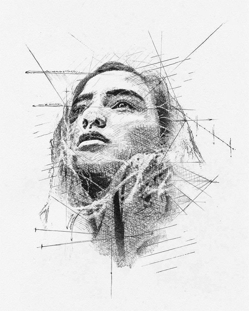 32个辅助线条绘图PS笔刷 笔刷资源 sucaiwan.com