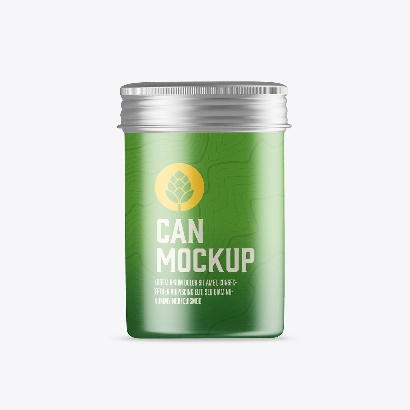 拧盖锡罐包装设计样机 Set Colored Tin Mockup 样机素材 sucaiwan.com