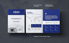 企业年报手册InDesign设计模板