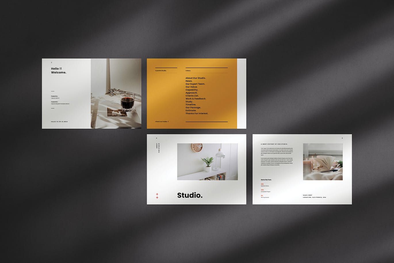 项目提案杂志版式设计模板 Proposal Landscape 设计素材 sucaiwan.com