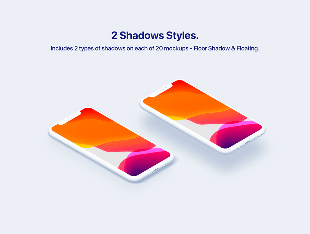 20 个iPhone 11 Pro手机粘土样机 样机素材 sucaiwan.com