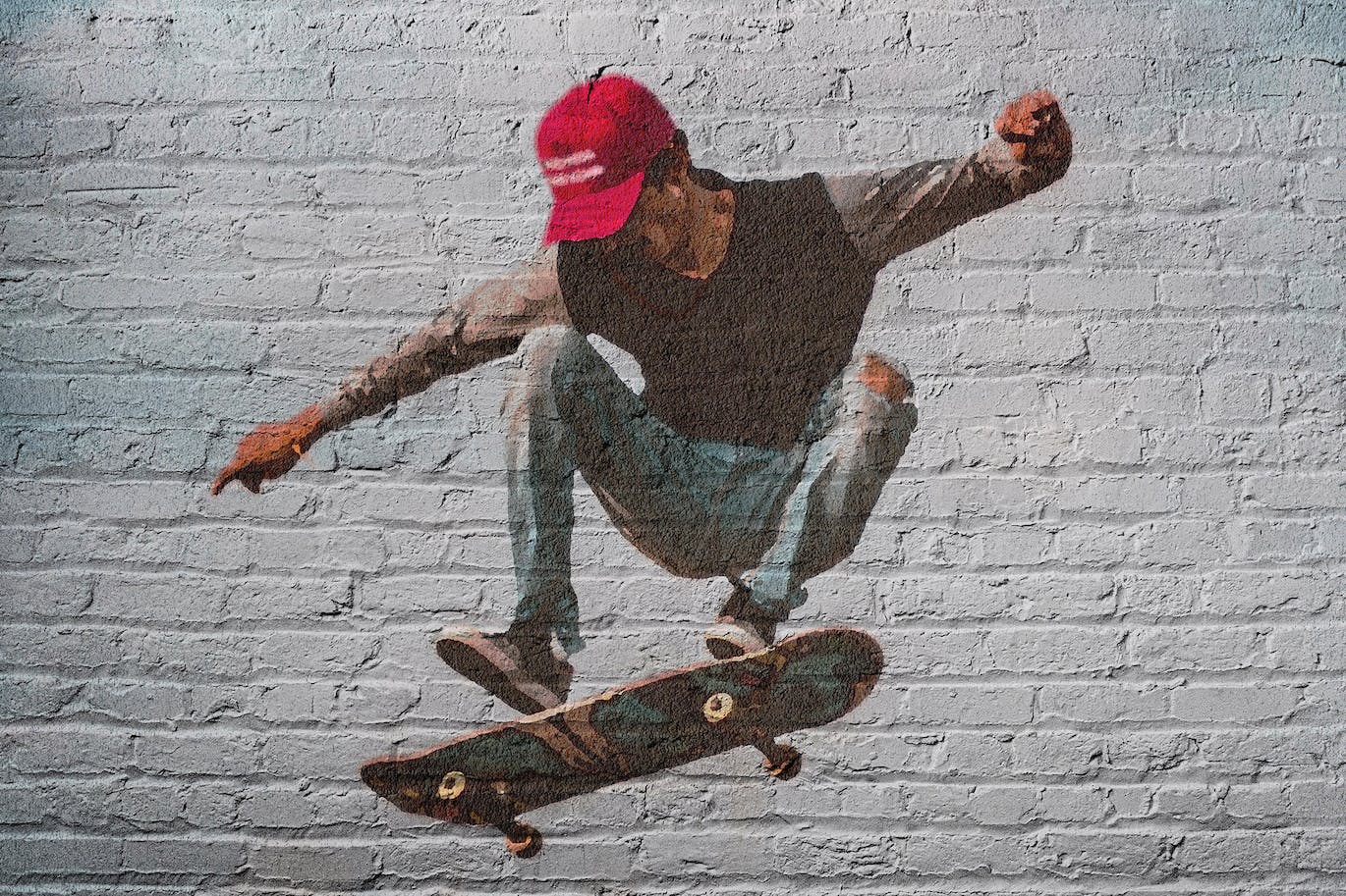 壁画艺术照片效果PS图层样式 Mural Photo Effect 插件预设 sucaiwan.com