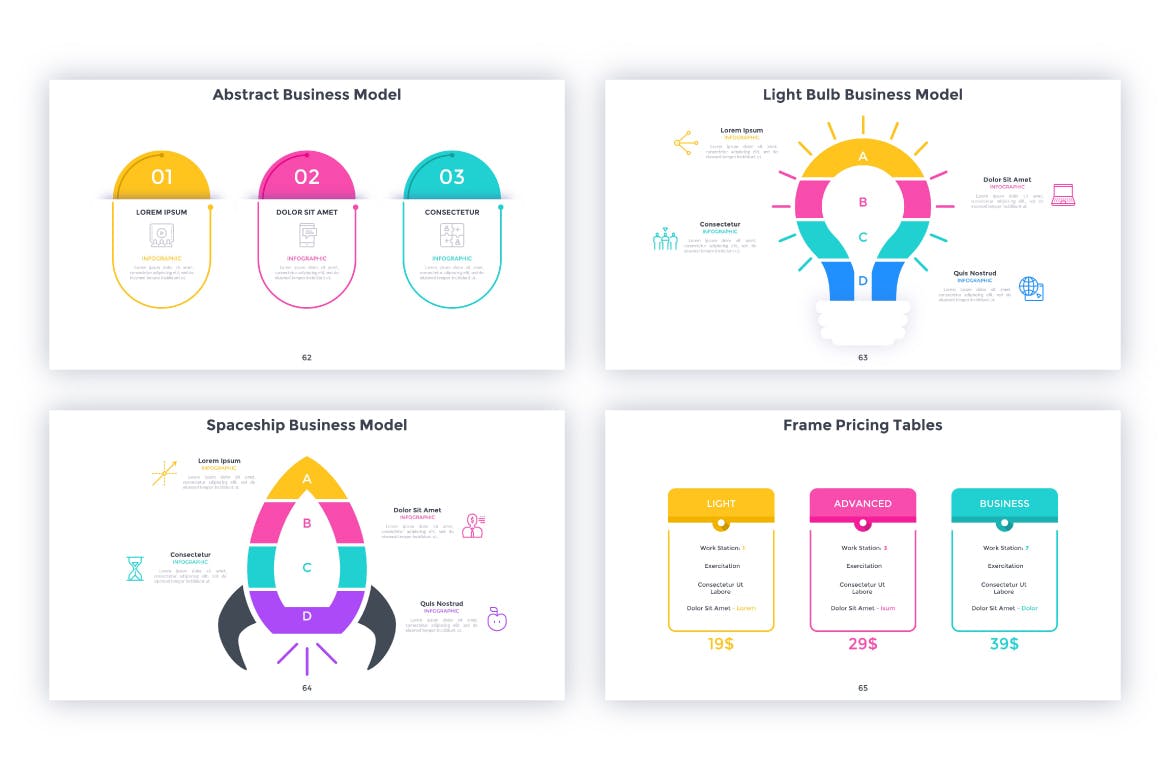 数据图表动画演示PPT模板 Futurist For Powerpoint 幻灯图表 sucaiwan.com