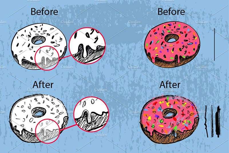 91个水墨油墨AI笔刷 笔刷资源 sucaiwan.com