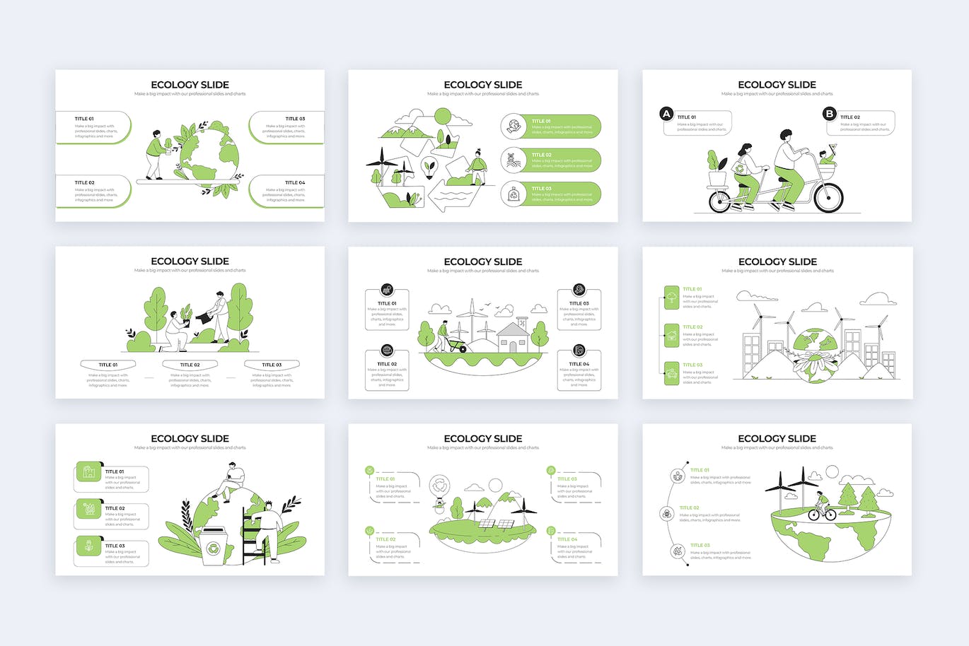 生态学教育信息图表设计AI矢量模板 Education Ecology Illustrator Infographics 幻灯图表 sucaiwan.com