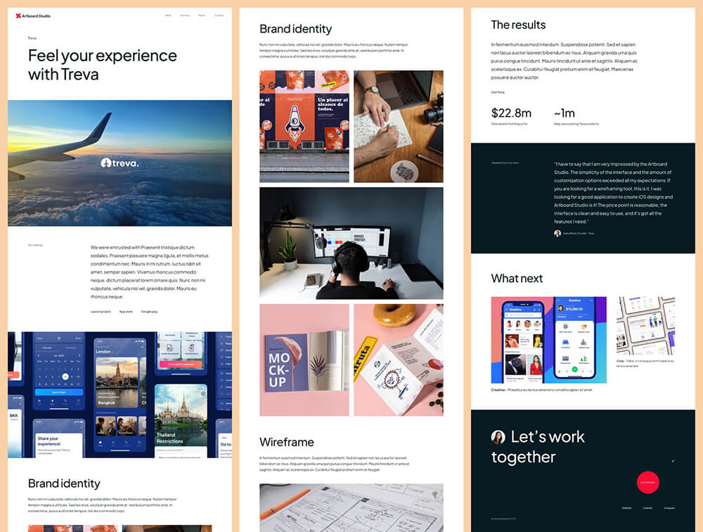 高级设计服务机构网站Figma + Bootstrap模板 APP UI sucaiwan.com