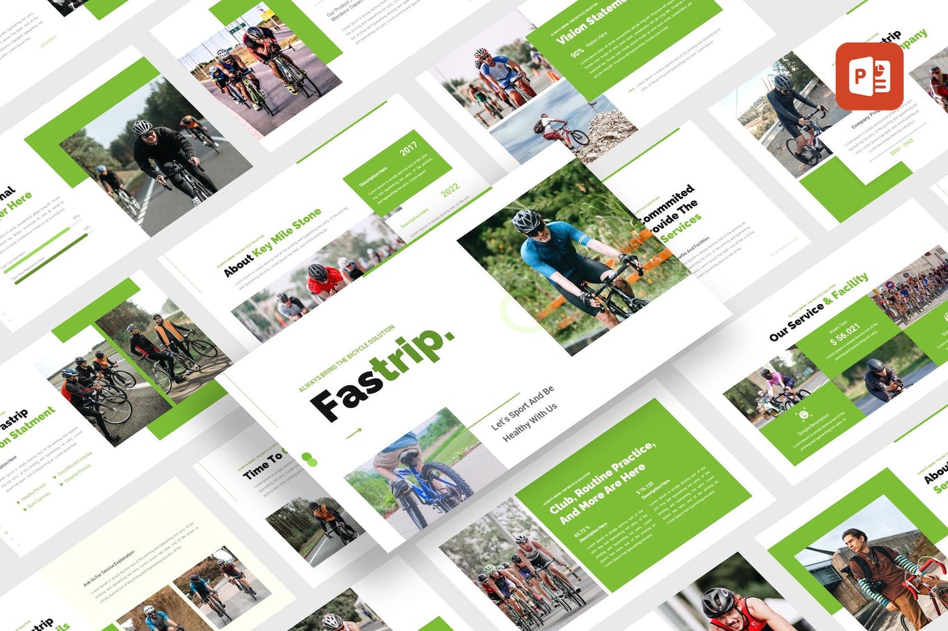 自行车运动Powerpoint模板 Fastrip – Bicycle Sport PowerPoint Template 幻灯图表 第1张-素材湾丨精选海外优质设计素材资源 自行车运动Powerpoint模板 Fastrip – Bicycle Sport PowerPoint Template 幻灯图表 sucaiwan.com