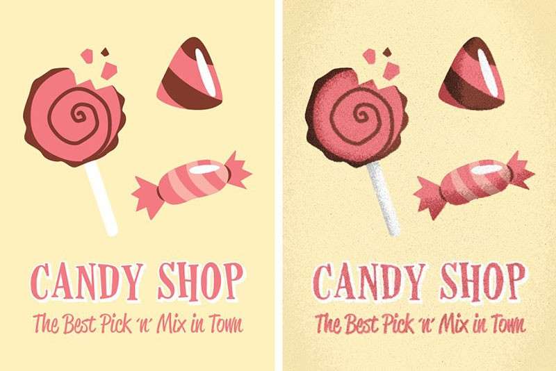 96个噪点纹理效果PS笔刷，附自动描绘PS动作 笔刷资源 sucaiwan.com