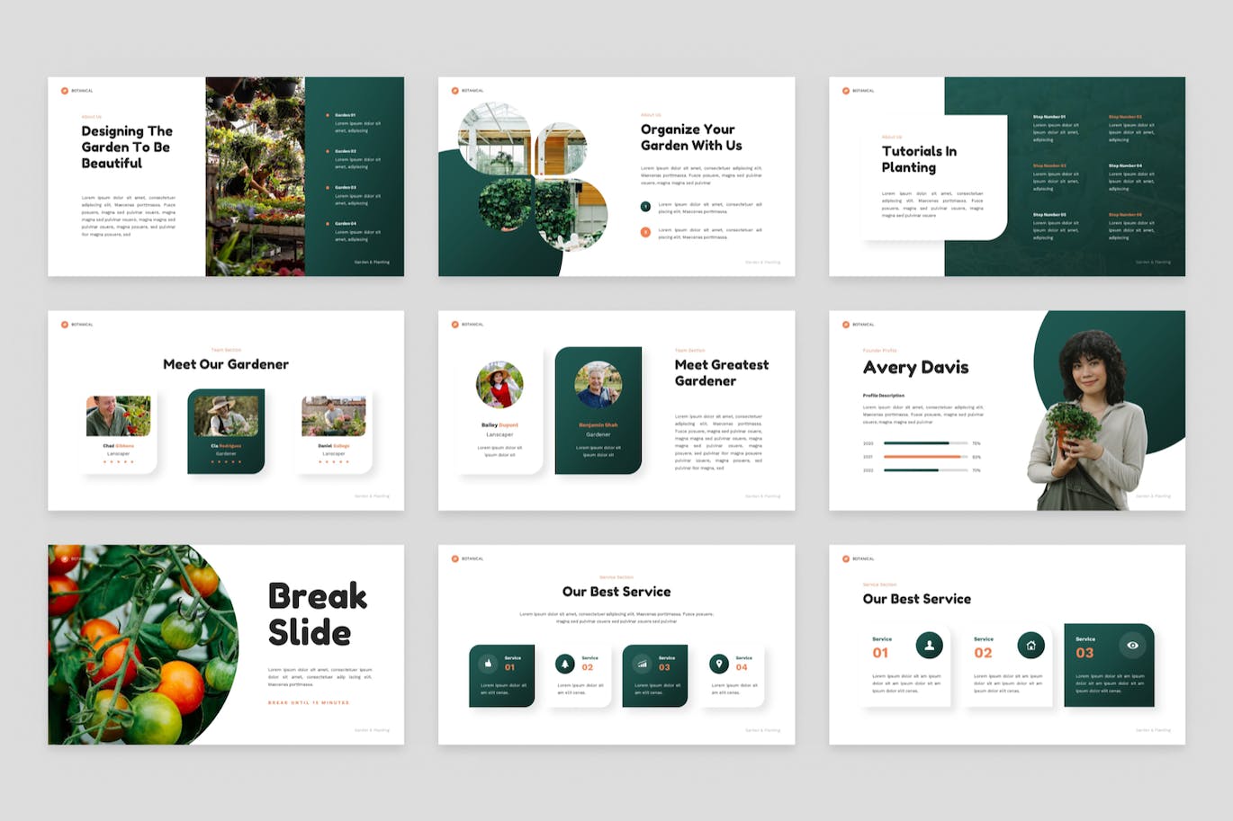 花园&种植演示文稿PPT模板 Botanical – Garden & Planting PowerPoint 幻灯图表 第6张-素材湾丨精选海外优质设计素材资源 花园&种植演示文稿PPT模板 Botanical – Garden & Planting PowerPoint 幻灯图表 sucaiwan.com