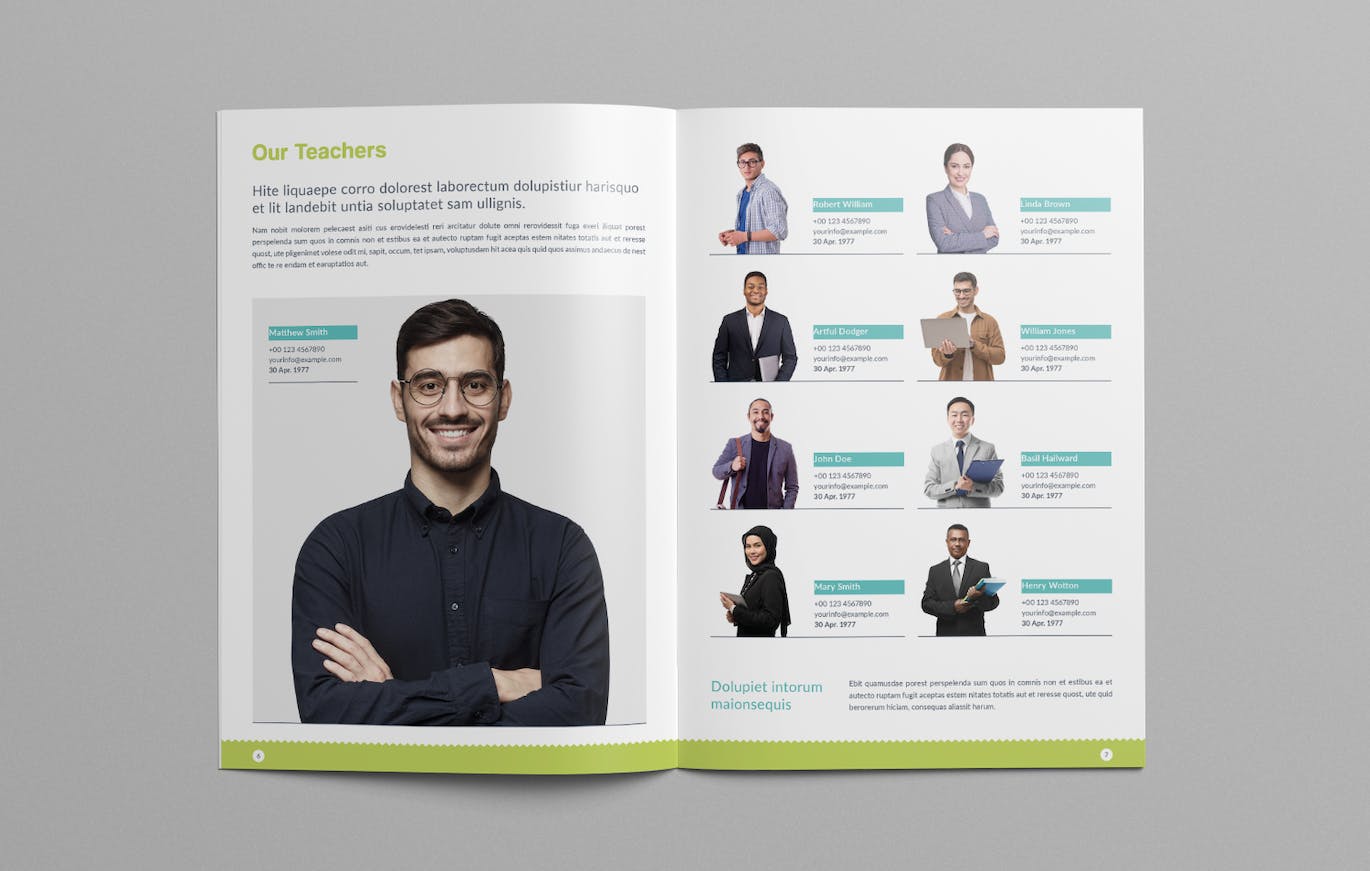 多彩创意的学校年鉴相册杂志模板 School Yearbook 设计素材 第6张-素材湾丨精选海外优质设计素材资源 多彩创意的学校年鉴相册杂志模板 School Yearbook 设计素材 sucaiwan.com