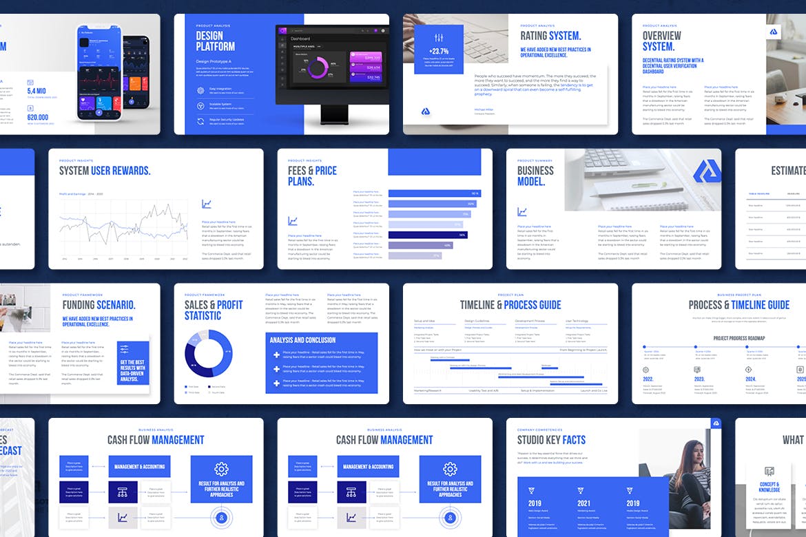 白皮书公司机构演示PPT模板下载 White Paper Powerpoint 幻灯图表 sucaiwan.com