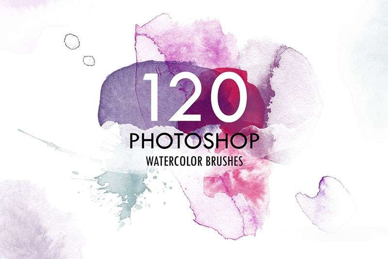 豪华水彩印章PS笔刷套装 笔刷资源 sucaiwan.com