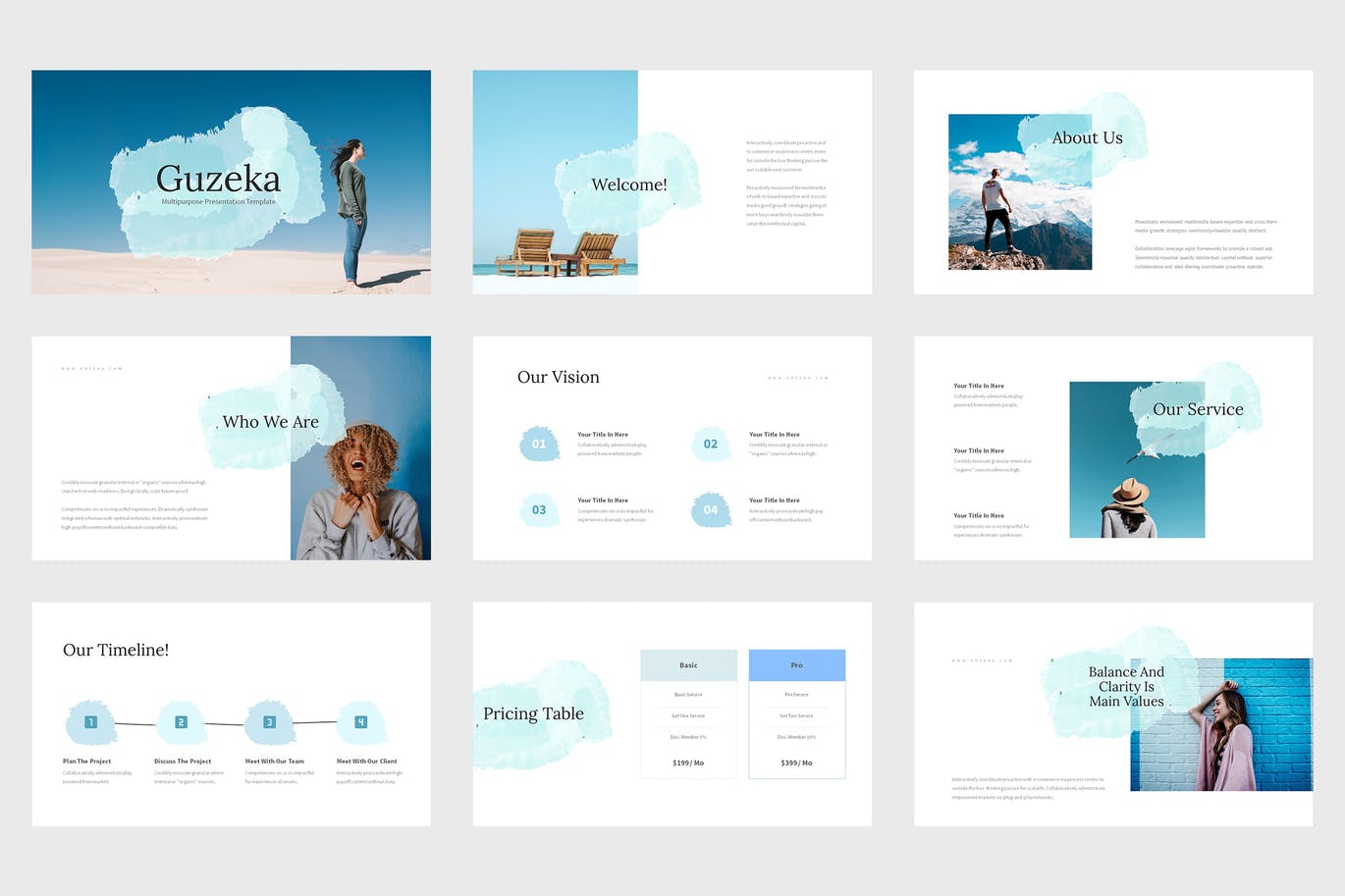 多用途蓝色幻灯片演示PPT模板 Guzeka – Multipurposes Blue Powerpoint Template 幻灯图表 第4张-素材湾丨精选海外优质设计素材资源 多用途蓝色幻灯片演示PPT模板 Guzeka – Multipurposes Blue Powerpoint Template 幻灯图表 sucaiwan.com