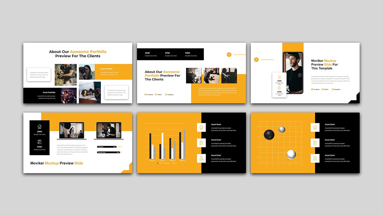 影视和电影制作PowerPoint演示模板 Moviker – Film & Movie Maker PowerPoint Template 幻灯图表 第4张-素材湾丨精选海外优质设计素材资源 影视和电影制作PowerPoint演示模板 Moviker – Film & Movie Maker PowerPoint Template 幻灯图表 sucaiwan.com