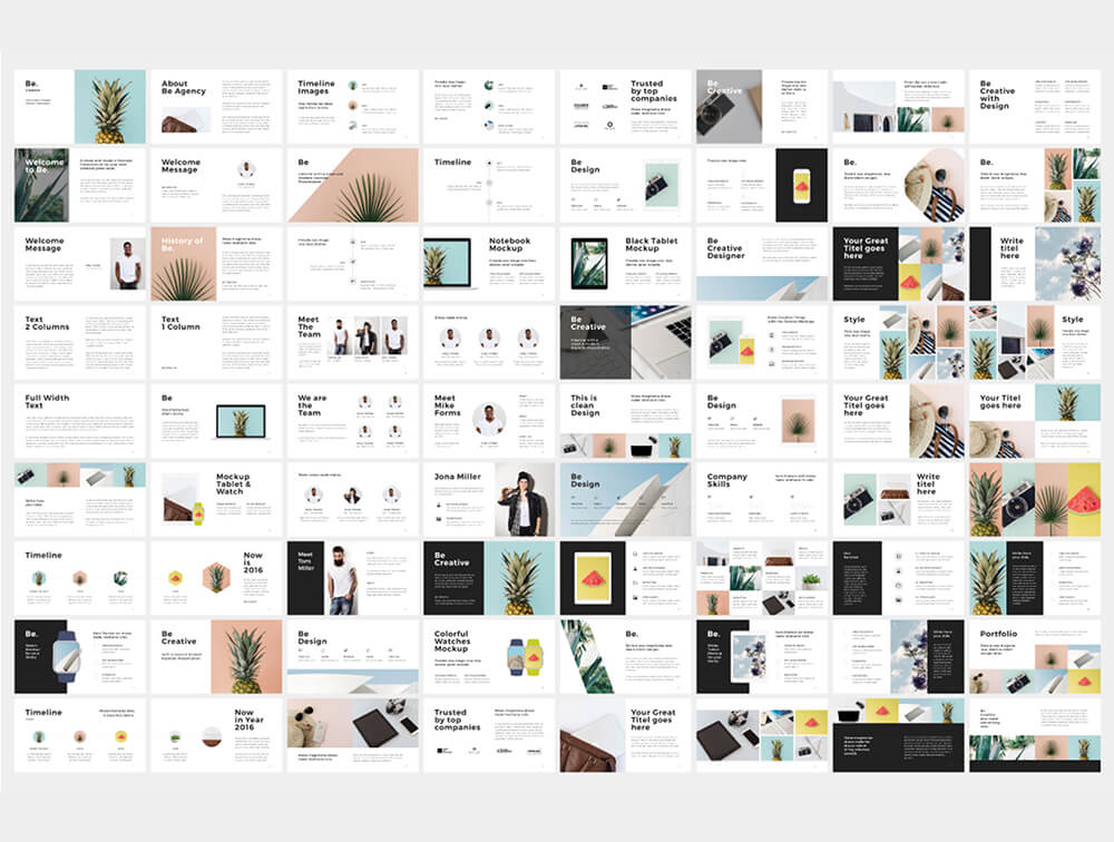 简洁现代的 Keynote演示文稿模板 幻灯图表 sucaiwan.com