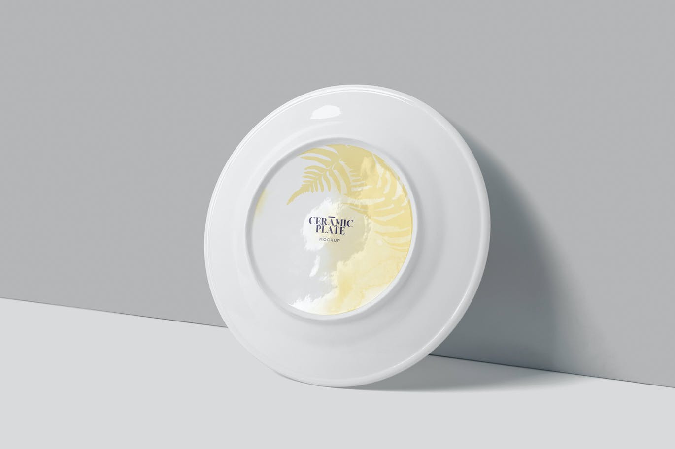 陶瓷盘子陶器品牌设计样机 Ceramic Plate Mockups 样机素材 sucaiwan.com