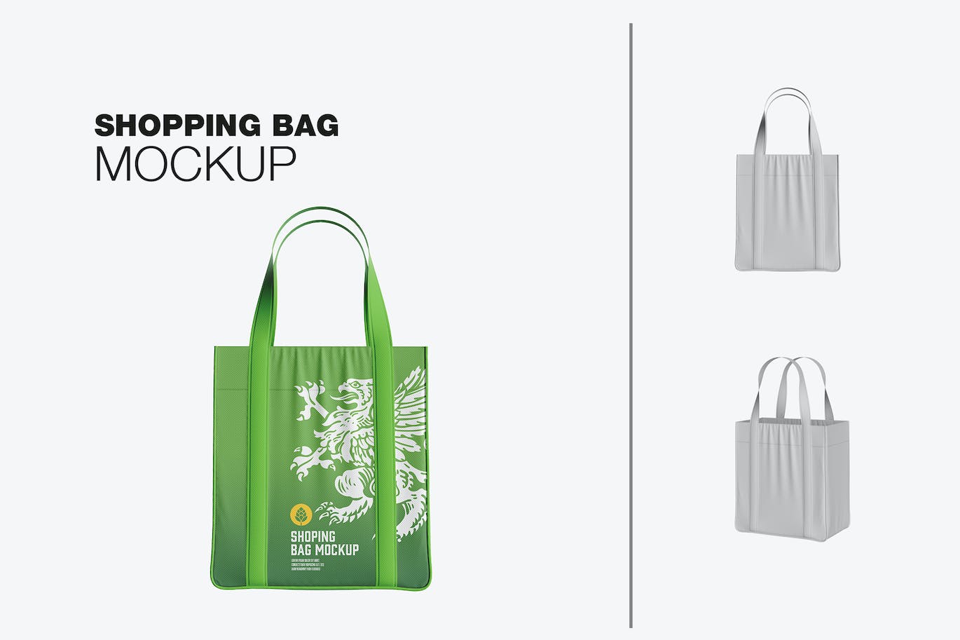 生态帆布袋包装Logo设计样机 Eco Canvas Bag Mockup 样机素材 sucaiwan.com