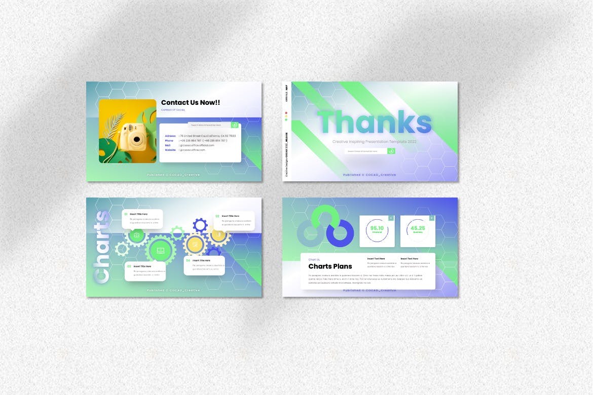 创意激励PPT幻灯片模板 Cocao – Creative Inspiring Powerpoint Templates 幻灯图表 sucaiwan.com