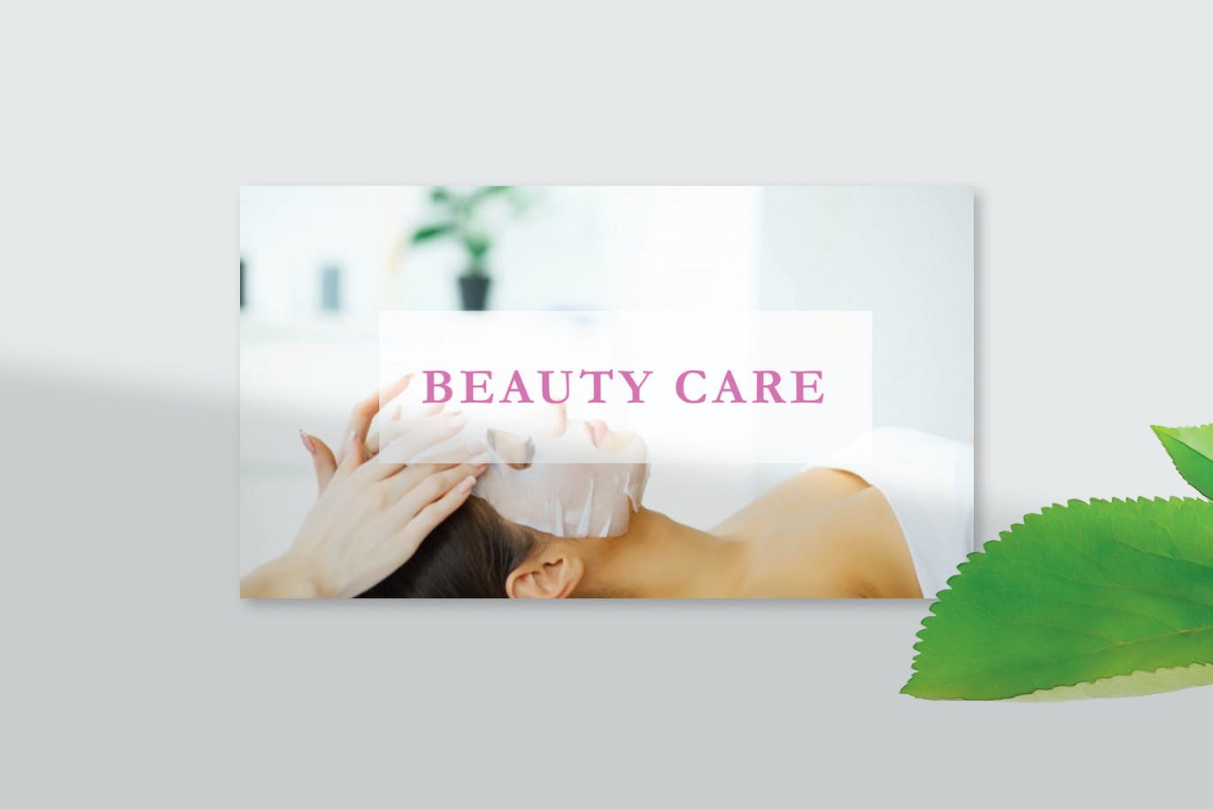 美容护理业务PPT素材 Beauty Care – PowerPoint Template 幻灯图表 sucaiwan.com
