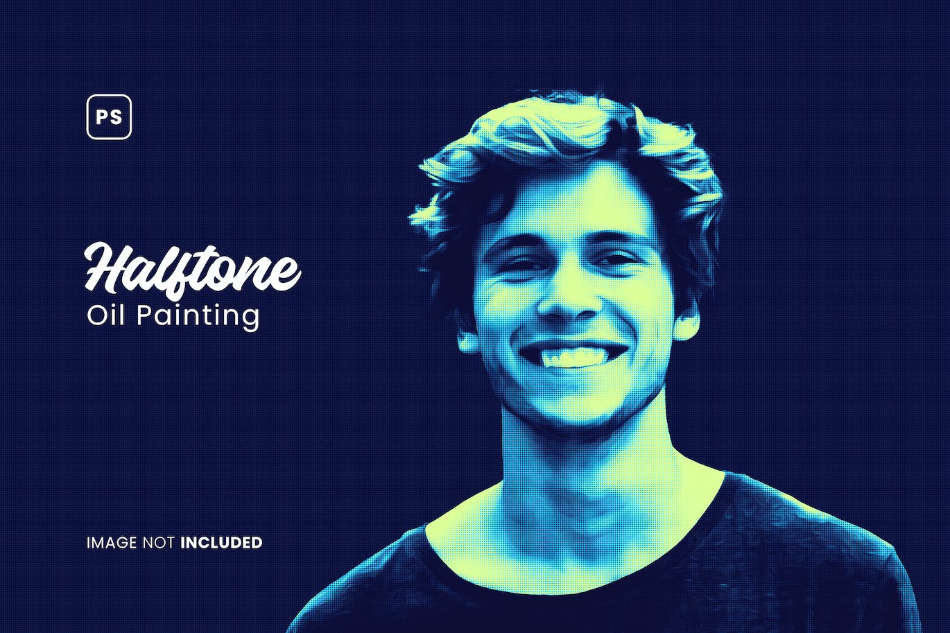 半色调油画照片效果PS图层样式 Halftone Oil Painting Photo Effect 插件预设 sucaiwan.com