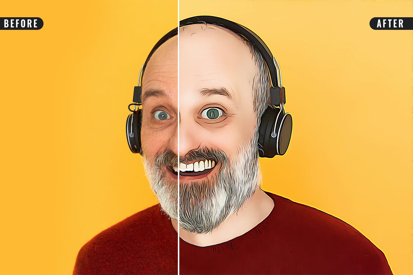 卡通漫画照片效果PS样式 Cartoon Photo Effect 插件预设 sucaiwan.com
