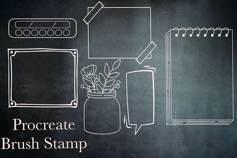 日历表格手帐图案Procreate笔刷 笔刷资源 sucaiwan.com