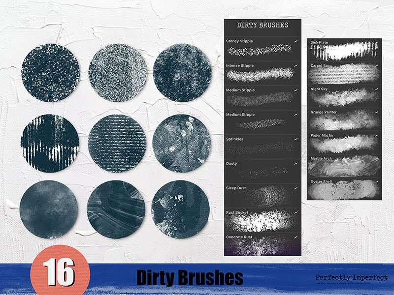 196个印象派艺术Procreate笔刷套装 笔刷资源 sucaiwan.com