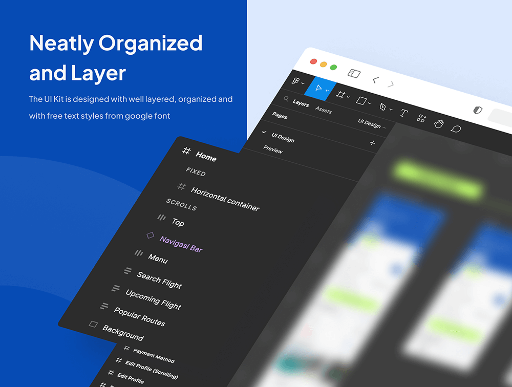 航班预订App应用程序UI套件 APP UI sucaiwan.com