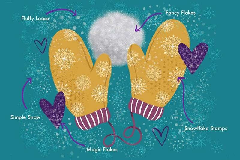 19个雪花飘雪Procreate笔刷 笔刷资源 sucaiwan.com
