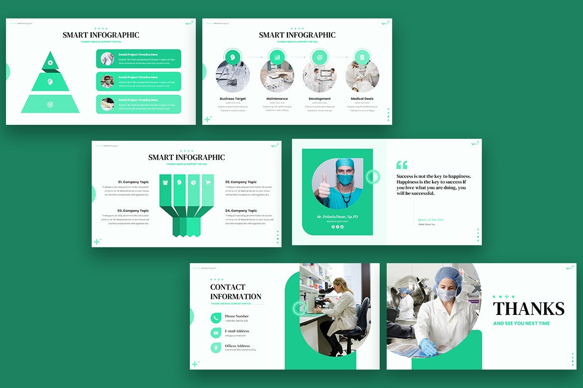 医院医疗PPT幻灯片模板 Spital – Medical Powerpoint 幻灯图表 sucaiwan.com