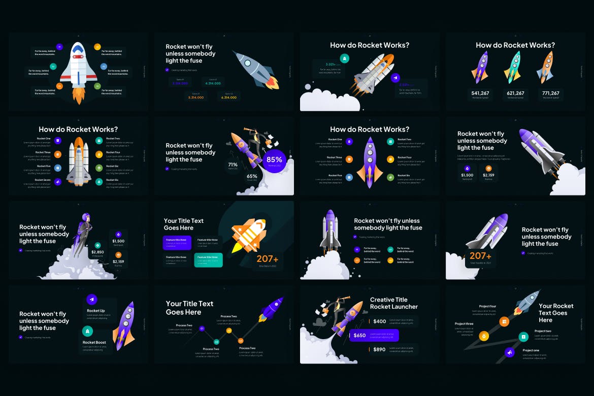 火箭信息图表PPT创意模板 Rocket Infographic PowerPoint Template 幻灯图表 第4张-素材湾丨精选海外优质设计素材资源 火箭信息图表PPT创意模板 Rocket Infographic PowerPoint Template 幻灯图表 sucaiwan.com