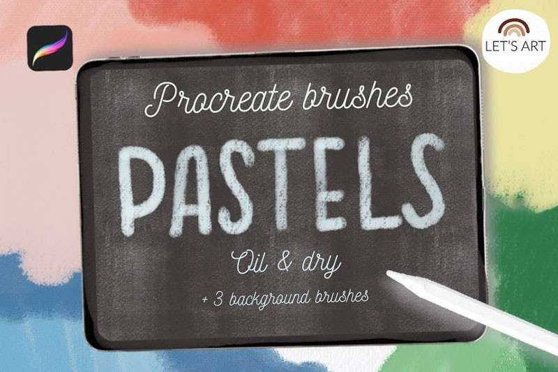 Procreate粉彩效果笔刷 笔刷资源 sucaiwan.com