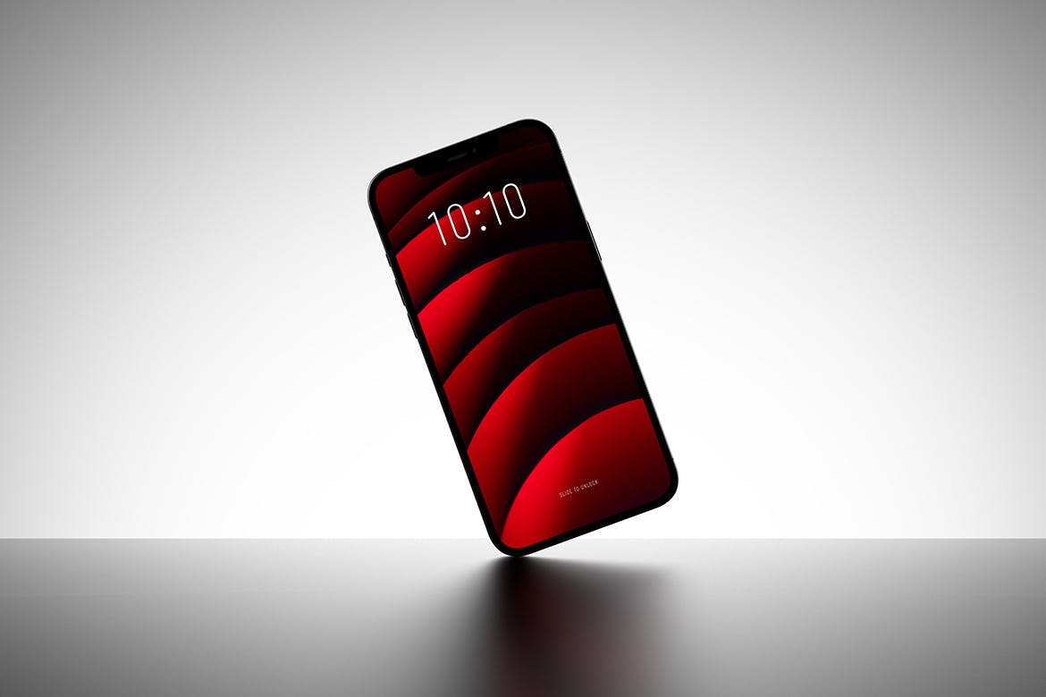 纵向iPhone屏幕效果图手机样机 Portrait iPhone Screen Mockup 样机素材 sucaiwan.com