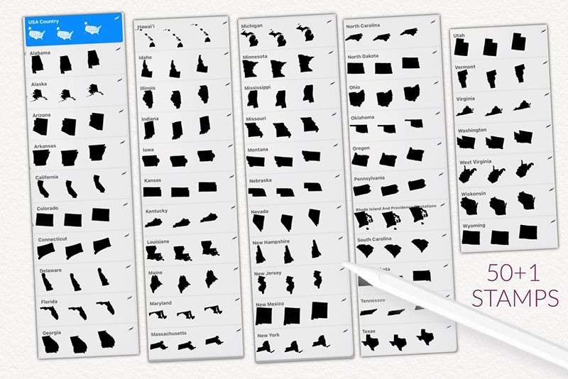 460+西方节日装饰和图案Procreate笔刷 笔刷资源 sucaiwan.com