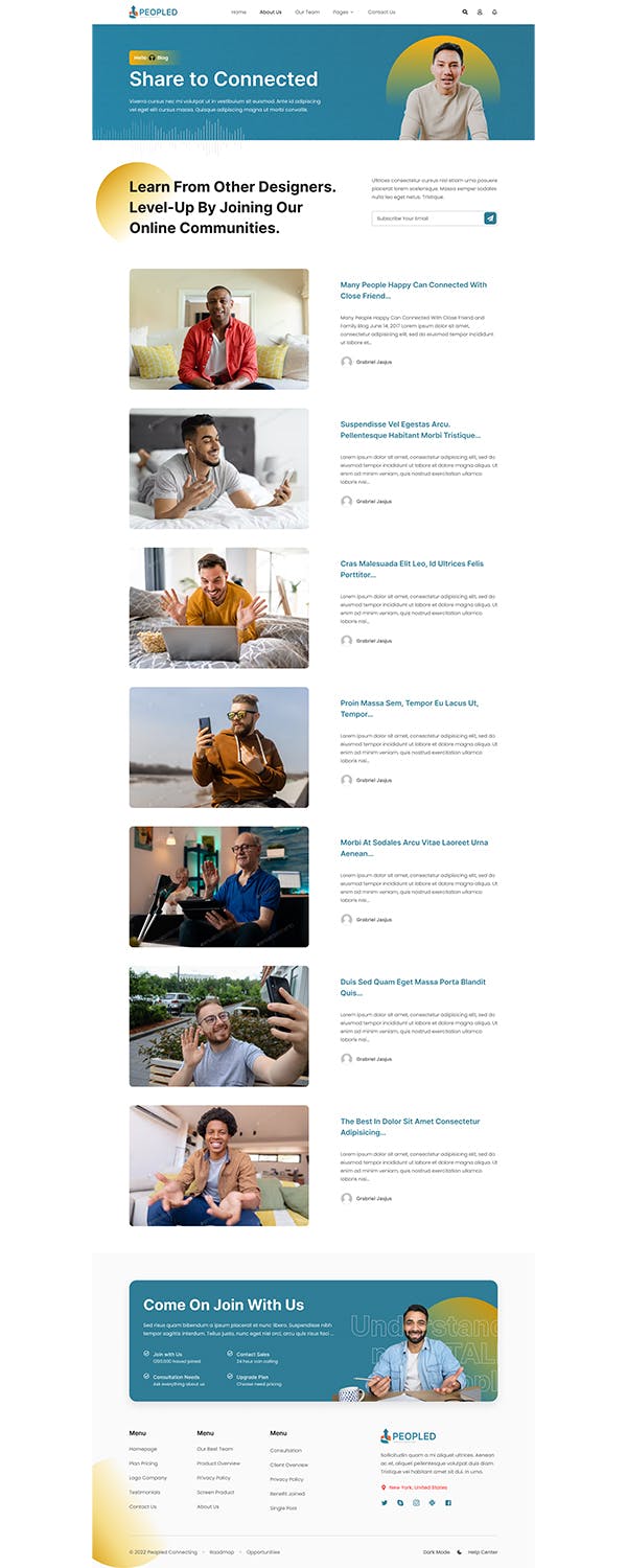 在线会议App应用程序UI设计模板 Peopled – Online Meeting App UI Template APP UI sucaiwan.com