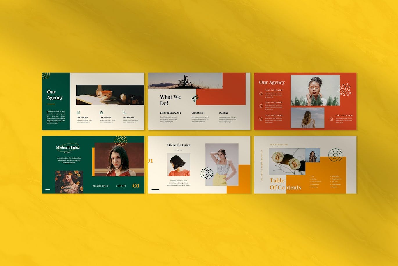 创意时尚宣传材料Powerpoint模板 Angelish – Creative Fashion Angelish Powerpoint 幻灯图表 sucaiwan.com