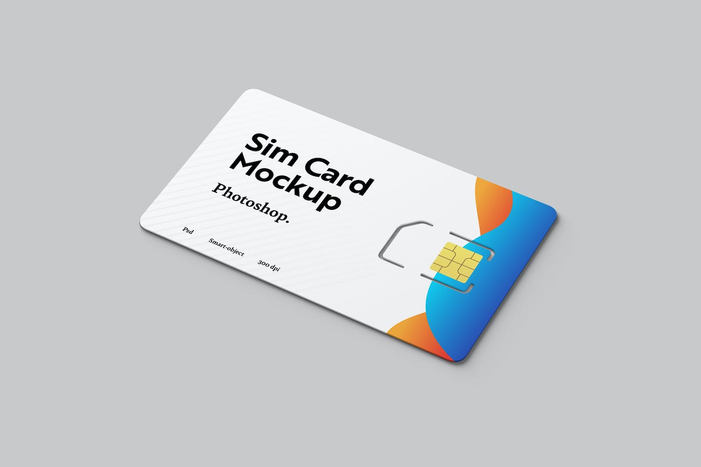 SIM手机卡设计样机模板 Sim Card Mockups 样机素材 sucaiwan.com