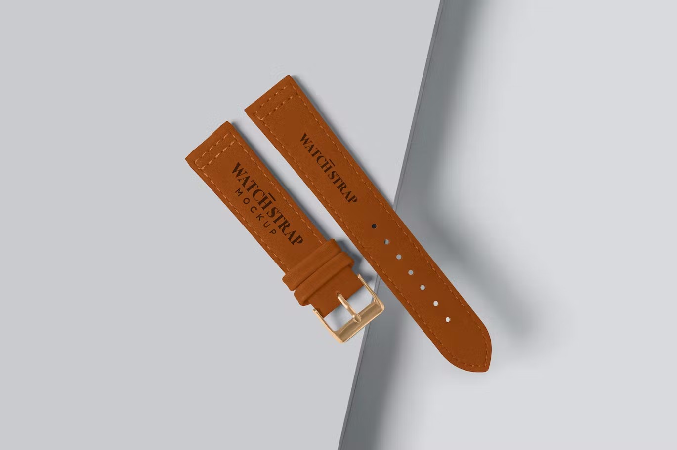 皮革表带手表品牌设计样机 Leather Watch Strap Mockups 样机素材 sucaiwan.com